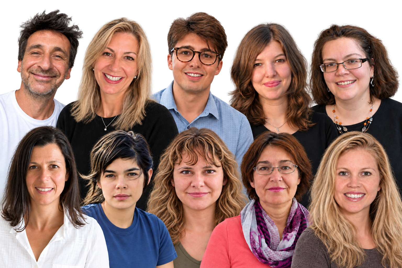 Unser Team – Fotomontage
