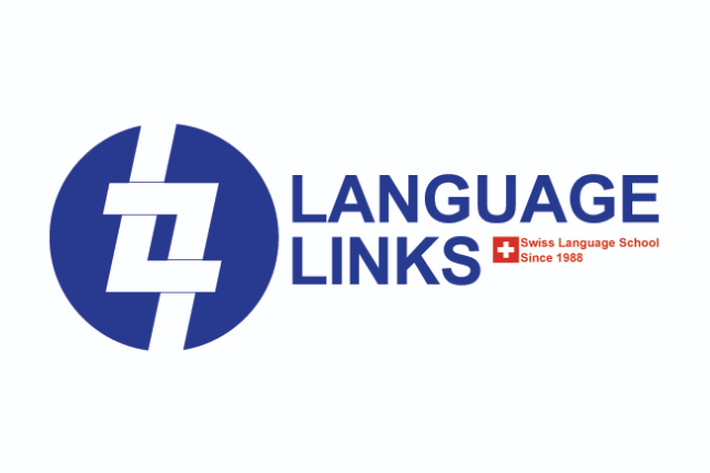 Das Logo von Language Links, der Sprachschule Lausanne